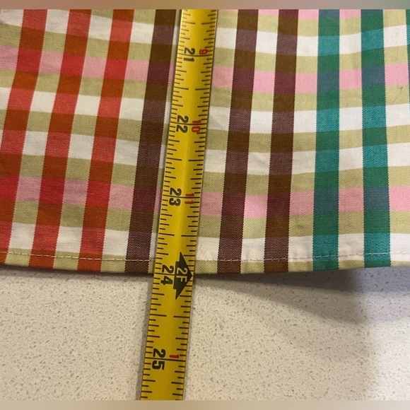 NWOT $201 Kate Spade Rainbow Plaid Top - Picture 6 of 11